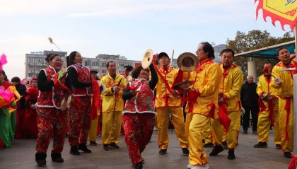 蚌埠五河县：民俗展演迎元宵