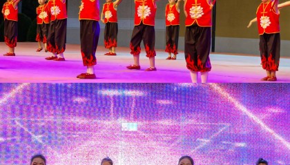 第二届少儿艺术展演活动在独山子区市民广场举行