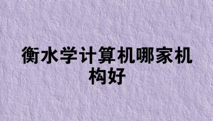 衡水学计算机哪家机构好