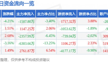 彩讯股份（300634）9月26日主力资金净卖出1507.80万元