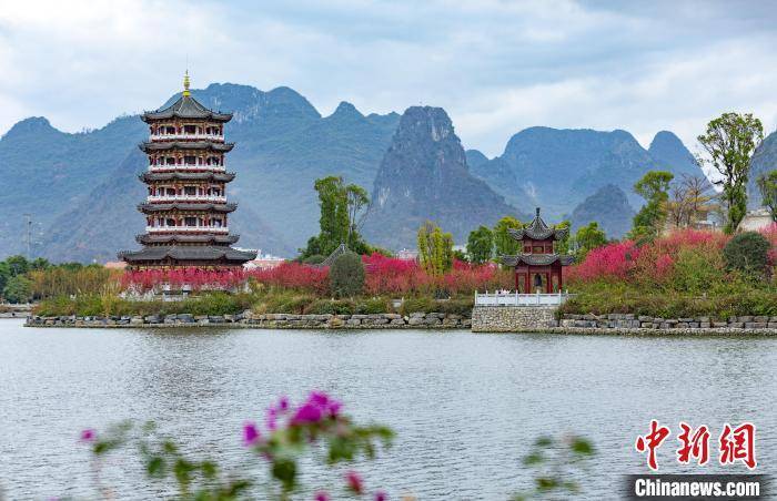 广西贺州：湿地公园桃花开