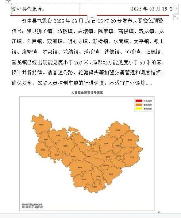 今晨，内江大雾！