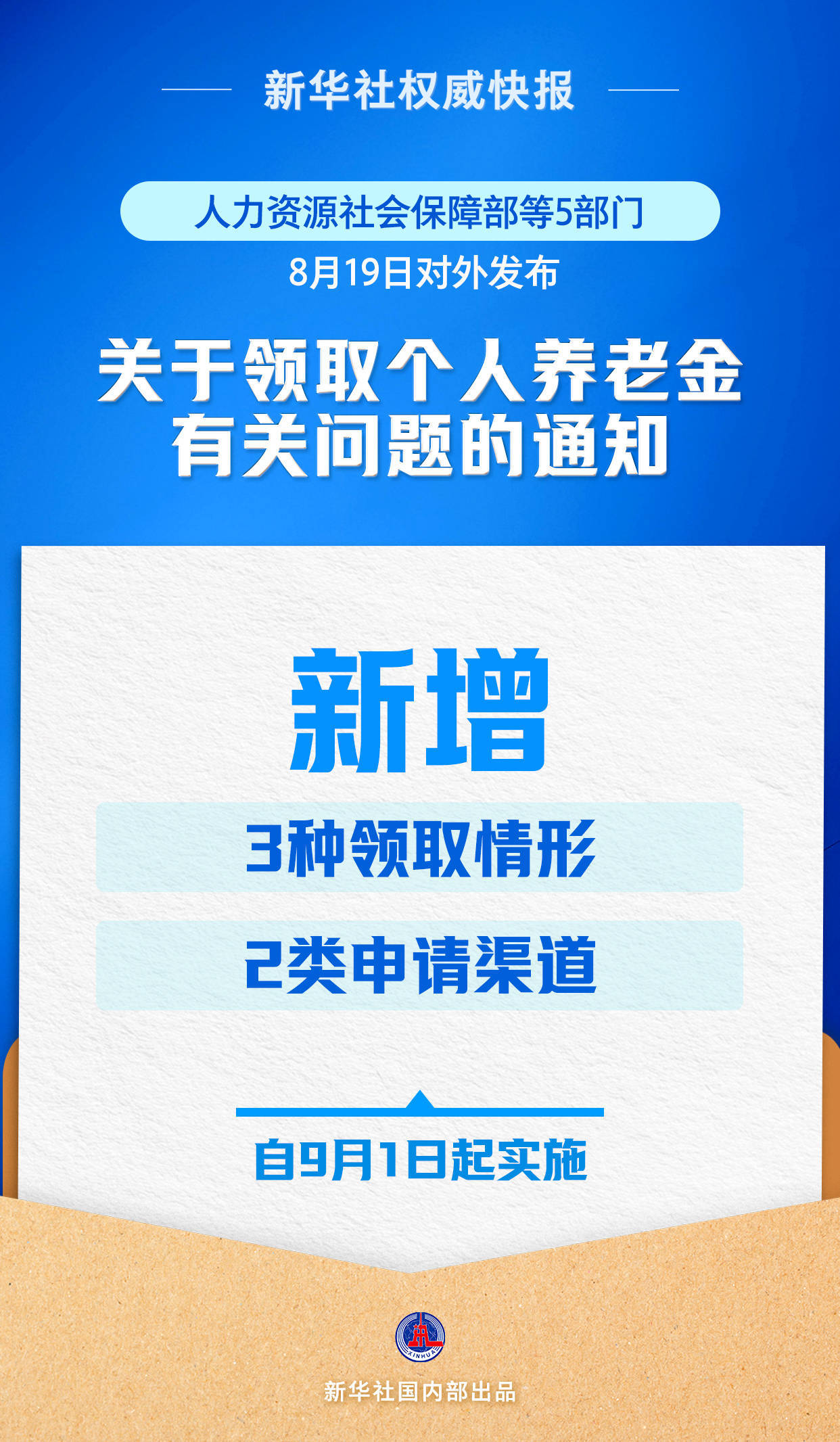 新华社权威快报丨9月1日起实施！个人养老金新增3种领取情形