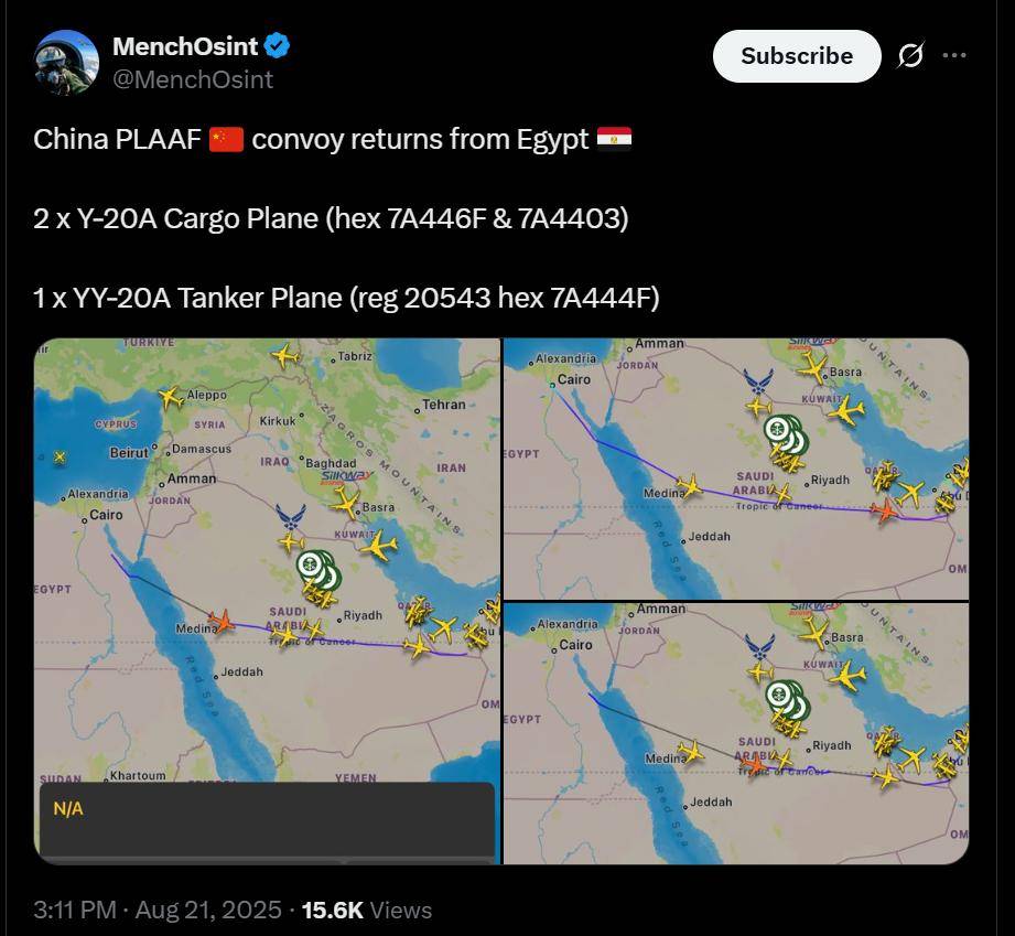 解放军派出加油机，在埃及待20多天才回国，中埃两军要有新活动？