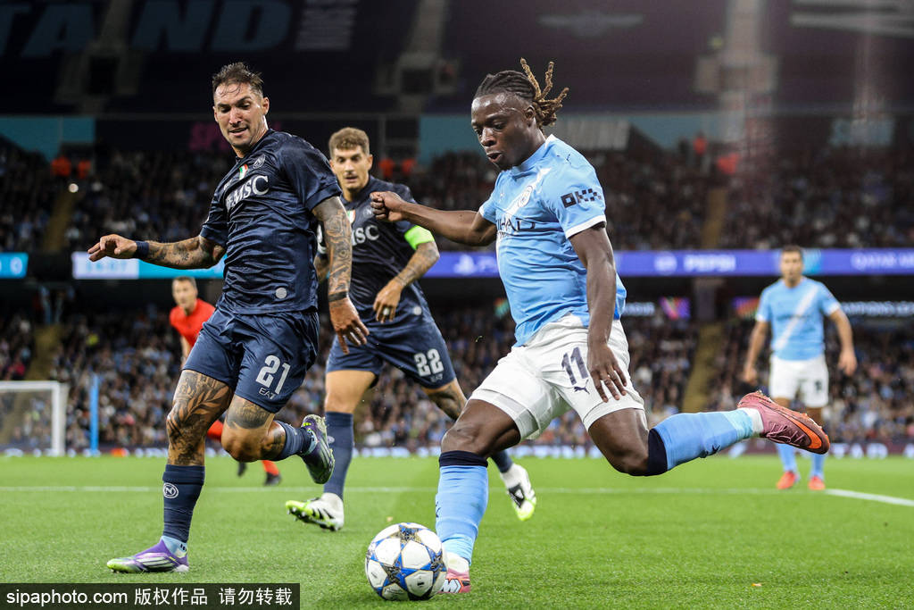 欧冠-哈兰德多库破门丁丁重回故地 曼城2-0那不勒斯